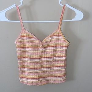 Forever 21 cropped stripe tank top